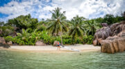 Surfski La Digue, Kajak, Paddeln, Seychellen