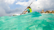 Surfski La Digue, Kajak, Paddeln, Seychellen